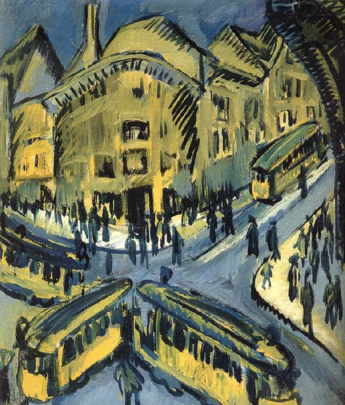 Ernst Ludwig Kirchner Nollendorfplatz France oil painting art
